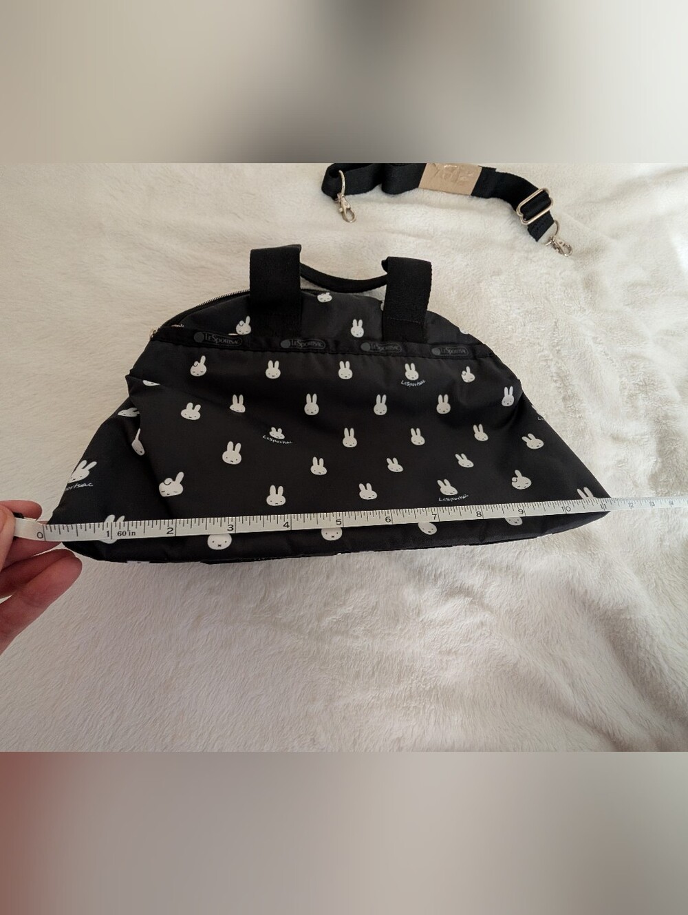 LeSportsac Miffy Domed Bowler Bowling Crossbody Bag - Picture 11 of 15